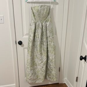 Lulakate Hannah bodice dahlia skirt Elegant Strapless garden Flora Gown